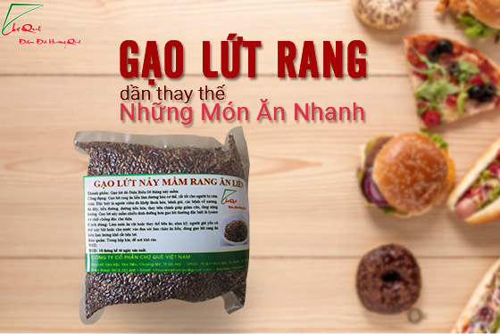 gạo lứt rang ăn liền 